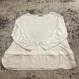 J.Crew Mercantile White Blouse - Size XL - Classic Elegance